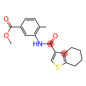 methyl 4-methyl-3-[(4,5,6,7-tetrahydro-1-benzothien-3-ylcarbonyl)amino]benzoate