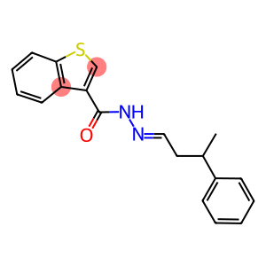 N'-(3-phenylbutylidene)-1-benzothiophene-3-carbohydrazide