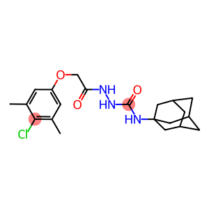 N-(1-adamantyl)-2-[(4-chloro-3,5-dimethylphenoxy)acetyl]hydrazinecarboxamide