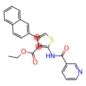 ethyl 4-(2-naphthyl)-2-[(3-pyridinylcarbonyl)amino]-3-thiophenecarboxylate