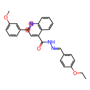 N'-(4-ethoxybenzylidene)-2-(3-methoxyphenyl)-4-quinolinecarbohydrazide