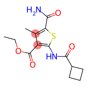 ethyl 5-(aminocarbonyl)-2-[(cyclobutylcarbonyl)amino]-4-methyl-3-thiophenecarboxylate