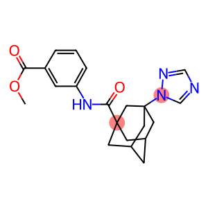 methyl 3-({[3-(1H-1,2,4-triazol-1-yl)-1-adamantyl]carbonyl}amino)benzoate