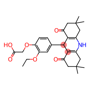 [2-ethoxy-4-(3,3,6,6-tetramethyl-1,8-dioxo-1,2,3,4,5,6,7,8,9,10-decahydroacridin-9-yl)phenoxy]acetic acid