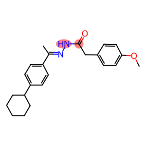 N'-[1-(4-cyclohexylphenyl)ethylidene]-2-(4-methoxyphenyl)acetohydrazide