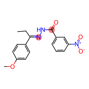 3-nitro-N'-[1-(4-methoxyphenyl)propylidene]benzohydrazide