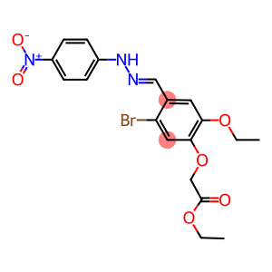 ethyl [5-bromo-2-ethoxy-4-(2-{4-nitrophenyl}carbohydrazonoyl)phenoxy]acetate