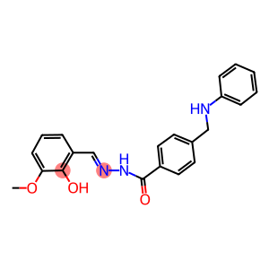 4-(anilinomethyl)-N'-(2-hydroxy-3-methoxybenzylidene)benzohydrazide