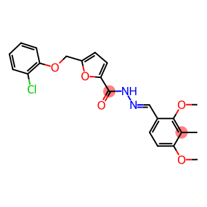 5-[(2-chlorophenoxy)methyl]-N'-(2,4-dimethoxy-3-methylbenzylidene)-2-furohydrazide