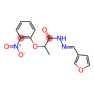 N'-(3-furylmethylene)-2-{2-nitrophenoxy}propanohydrazide