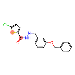 N'-[3-(benzyloxy)benzylidene]-5-chloro-2-thiophenecarbohydrazide