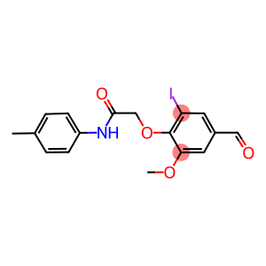 2-(4-formyl-2-iodo-6-methoxyphenoxy)-N-(4-methylphenyl)acetamide