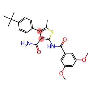 4-(4-tert-butylphenyl)-2-[(3,5-dimethoxybenzoyl)amino]-5-methylthiophene-3-carboxamide