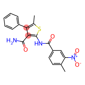 2-({3-nitro-4-methylbenzoyl}amino)-5-methyl-4-phenylthiophene-3-carboxamide