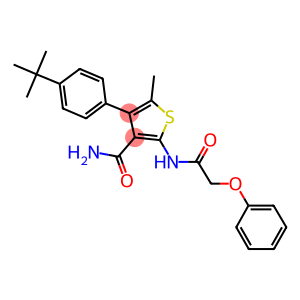 4-(4-tert-butylphenyl)-5-methyl-2-[(phenoxyacetyl)amino]thiophene-3-carboxamide