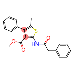 methyl 5-methyl-4-phenyl-2-[(phenylacetyl)amino]thiophene-3-carboxylate