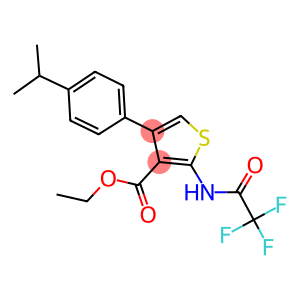 ethyl 4-(4-isopropylphenyl)-2-[(trifluoroacetyl)amino]thiophene-3-carboxylate
