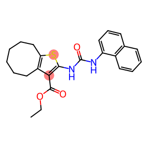 ethyl 2-{[(1-naphthylamino)carbonyl]amino}-4,5,6,7,8,9-hexahydrocycloocta[b]thiophene-3-carboxylate