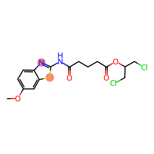 2-chloro-1-(chloromethyl)ethyl 5-[(6-methoxy-1,3-benzothiazol-2-yl)amino]-5-oxopentanoate