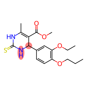 5-Pyrimidinecarboxylic acid, 4-(3-ethoxy-4-propoxyphenyl)-1,2,3,4-tetrahydro-6-methyl-2-thioxo-, methyl ester