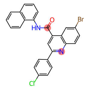 6-bromo-2-(4-chlorophenyl)-N-(1-naphthyl)-4-quinolinecarboxamide
