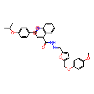 2-(4-isopropoxyphenyl)-N'-({5-[(4-methoxyphenoxy)methyl]-2-furyl}methylene)-4-quinolinecarbohydrazide