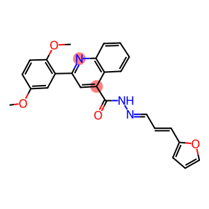 2-(2,5-dimethoxyphenyl)-N'-[3-(2-furyl)-2-propenylidene]-4-quinolinecarbohydrazide