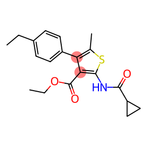 ethyl 2-[(cyclopropylcarbonyl)amino]-4-(4-ethylphenyl)-5-methyl-3-thiophenecarboxylate