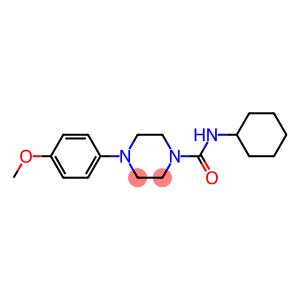 N-cyclohexyl-4-(4-methoxyphenyl)-1-piperazinecarboxamide