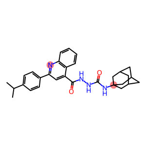 N-(1-adamantyl)-2-{[2-(4-isopropylphenyl)-4-quinolinyl]carbonyl}hydrazinecarboxamide