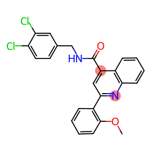N-(3,4-dichlorobenzyl)-2-(2-methoxyphenyl)-4-quinolinecarboxamide