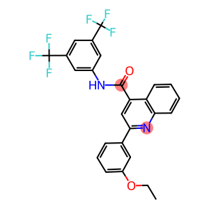 N-[3,5-bis(trifluoromethyl)phenyl]-2-(3-ethoxyphenyl)-4-quinolinecarboxamide