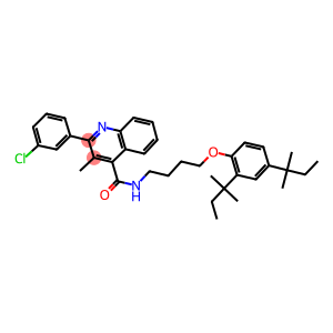 2-(3-chlorophenyl)-N-[4-(2,4-ditert-pentylphenoxy)butyl]-3-methyl-4-quinolinecarboxamide