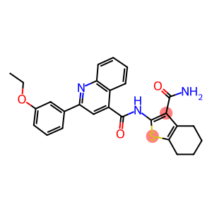 N-[3-(aminocarbonyl)-4,5,6,7-tetrahydro-1-benzothien-2-yl]-2-(3-ethoxyphenyl)-4-quinolinecarboxamide