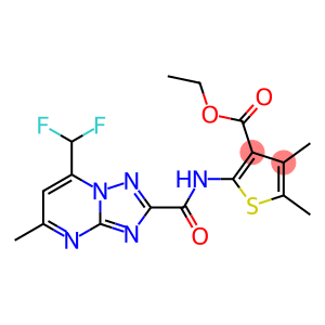 ethyl 2-({[7-(difluoromethyl)-5-methyl[1,2,4]triazolo[1,5-a]pyrimidin-2-yl]carbonyl}amino)-4,5-dimethyl-3-thiophenecarboxylate