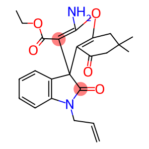 ethyl 1'-allyl-2-amino-7,7-dimethyl-2',5-dioxo-1',3',5,6,7,8-hexahydrospiro[4H-chromene-4,3'-(2'H)-indole]-3-carboxylate