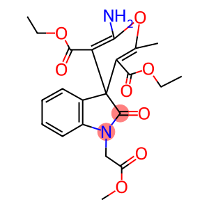 5-tert-butyl 3-ethyl 2-amino-1',3'-dihydro-1'-(2-methoxy-2-oxoethyl)-6-methyl-2'-oxospiro[4H-pyran-4,3'-(2'H)-indole]-3,5-dicarboxylate