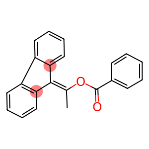 1-(9H-fluoren-9-ylidene)ethyl benzoate