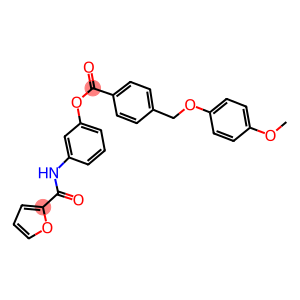 3-(2-furoylamino)phenyl 4-[(4-methoxyphenoxy)methyl]benzoate