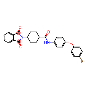 N-[4-(4-bromophenoxy)phenyl]-4-(1,3-dioxo-1,3-dihydro-2H-isoindol-2-yl)cyclohexanecarboxamide