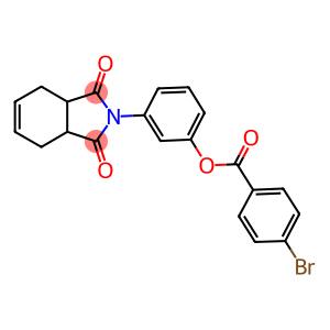 3-(1,3-dioxo-1,3,3a,4,7,7a-hexahydro-2H-isoindol-2-yl)phenyl 4-bromobenzoate