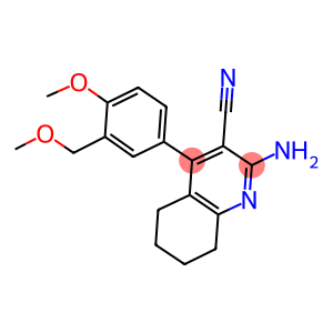 2-amino-4-[4-methoxy-3-(methoxymethyl)phenyl]-5,6,7,8-tetrahydro-3-quinolinecarbonitrile