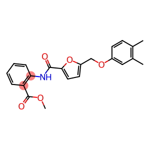 Benzoic acid, 2-[[[5-[(3,4-dimethylphenoxy)methyl]-2-furanyl]carbonyl]amino]-, methyl ester