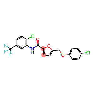 5-[(4-chlorophenoxy)methyl]-N-[2-chloro-5-(trifluoromethyl)phenyl]furan-2-carboxamide
