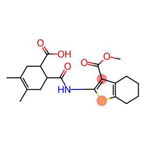 6-({[3-(methoxycarbonyl)-4,5,6,7-tetrahydro-1-benzothien-2-yl]amino}carbonyl)-3,4-dimethyl-3-cyclohexene-1-carboxylic acid