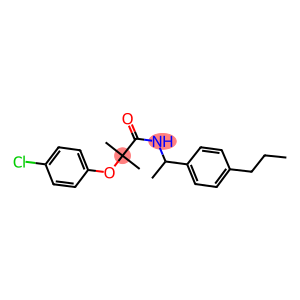 2-(4-chlorophenoxy)-2-methyl-N-[1-(4-propylphenyl)ethyl]propanamide