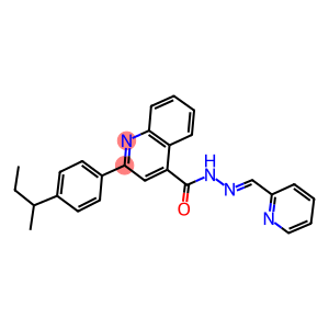 2-(4-sec-butylphenyl)-N'-(2-pyridinylmethylene)-4-quinolinecarbohydrazide