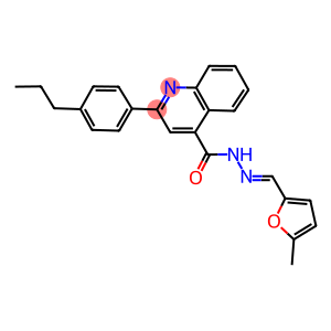 N'-[(5-methyl-2-furyl)methylene]-2-(4-propylphenyl)-4-quinolinecarbohydrazide