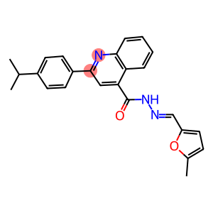 2-(4-isopropylphenyl)-N'-[(5-methyl-2-furyl)methylene]-4-quinolinecarbohydrazide