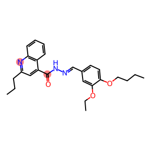 N'-(4-butoxy-3-ethoxybenzylidene)-2-propyl-4-quinolinecarbohydrazide